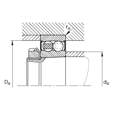 ���{(di��o)�����S�� 2213-K-2RS-TVH-C3, ����(j��) DIN 630 ��(bi��o)��(zh��n)����Ҫ�ߴ�, �F�����F�� 1:12���ɂ�(c��)���ܷ�